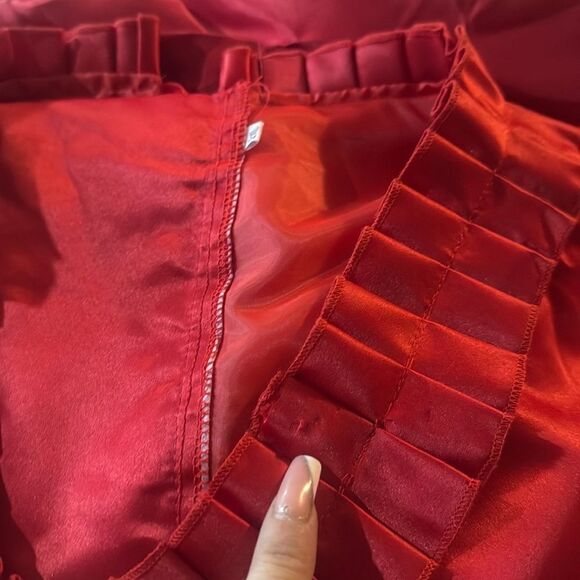 Victorian Gothic bustle Prom Red Vampire Mina Harker Civil War Southern  Dress - Picture 12 of 12